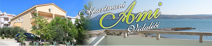 Apartmani Ami, Vidalii, otok Pag, Hrvatska - Apartments Ami, Vidalici, Island of Pag, Croatia